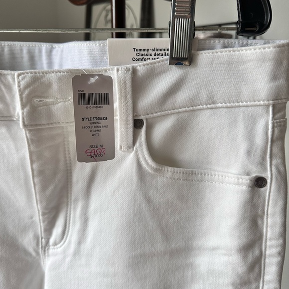 SOMA Slimming 5 Pocket Jeans WHITE SIZE MEDIUM - Picture 6 of 9